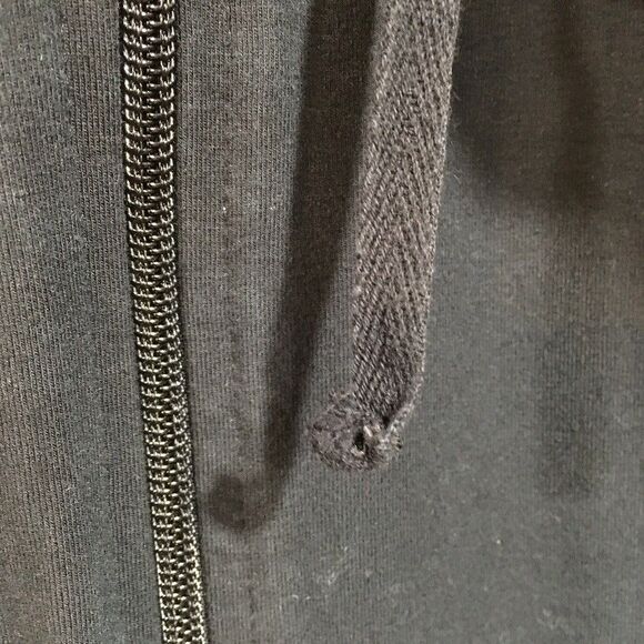 Motherhood Maternity Womens L Full Zip Hoodie Black Long Sleeve Casual Gym - Picture 5 of 10